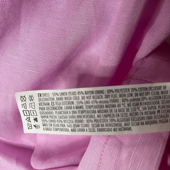 Pink linen blazer forever 21 size M nwt - Picture 7 of 9